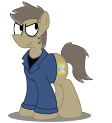 Size: 776x848 | Tagged: safe, artist:sketchymouse, character:doctor whooves, character:time turner, doctor who, male, peter capaldi, solo, twelfth doctor
