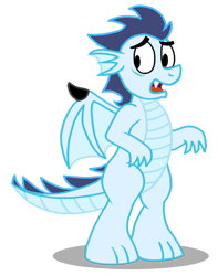 Size: 830x1053 | Tagged: safe, artist:sketchymouse, character:soarin', species:dragon, dragonified, male, solo, species swap