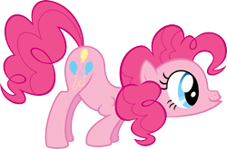Size: 9087x6000 | Tagged: safe, artist:quasdar, character:pinkie pie, absurd resolution, female, simple background, solo, transparent background, vector