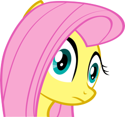 Size: 10000x9305 | Tagged: safe, artist:quasdar, character:fluttershy, absurd resolution, female, simple background, solo, thousand yard stare, transparent background, vector