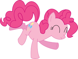 Size: 10000x7535 | Tagged: safe, artist:quasdar, character:pinkie pie, species:earth pony, species:pony, absurd resolution, cutie mark, eyes closed, female, mane, simple background, solo, tail, transparent background, vector