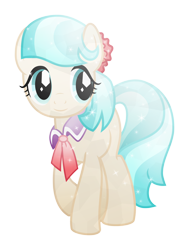 Size: 5000x6606 | Tagged: safe, artist:meteor-spark, character:coco pommel, absurd resolution, crystallized, female, glow, simple background, smiling, solo, transparent background, vector, walking