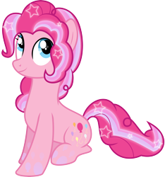 Size: 5000x5345 | Tagged: safe, artist:meteor-spark, character:pinkie pie, absurd resolution, female, rainbow power, simple background, solo, transparent background, vector