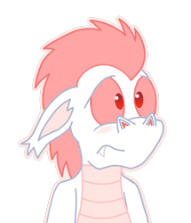 Size: 1298x1508 | Tagged: safe, artist:sketchymouse, character:fizzle, species:dragon, blushing, embarrassed, simple background, transparent background