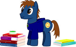 Size: 1259x786 | Tagged: safe, artist:pacificgreen, oc, oc only, ponysona, species:earth pony, species:pony, book, simple background, solo, tea, transparent background, vector