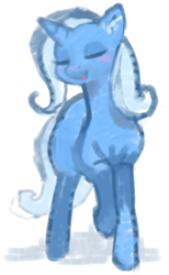Size: 400x650 | Tagged: safe, artist:cabyowl, character:trixie, species:pony, species:unicorn, female, mare, solo