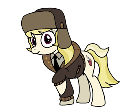 Size: 1024x896 | Tagged: safe, artist:anyponedrawn, character:march gustysnows, clothing, cute, female, hat, jacket, police