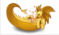 Size: 1212x720 | Tagged: safe, artist:miracle32, character:adagio dazzle, species:siren, adoragio, bellyrubs, cute, disembodied hand, heart, hippocampus, merpony, tickling, true form