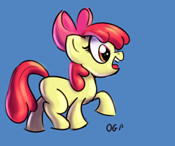 Size: 500x418 | Tagged: safe, artist:tadashi--kun, character:apple bloom, female, simple background, solo