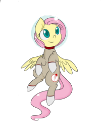 Size: 1024x1280 | Tagged: safe, artist:tokipeach, character:fluttershy, astronaut, female, simple background, solo, space suit, transparent background