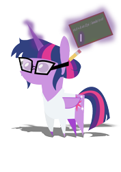 Size: 744x1052 | Tagged: safe, artist:longct18, character:twilight sparkle, character:twilight sparkle (alicorn), character:twilight sparkle (scitwi), species:alicorn, species:pony, clothing, equestria girls ponified, female, glasses, mare, pointy ponies, ponified, science, scitwilicorn, simple background, solo, white background