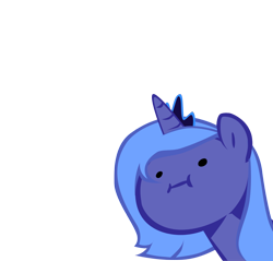 Size: 908x869 | Tagged: safe, artist:haloreplicas, character:princess luna, species:alicorn, species:pony, :i, female, reaction, simple background, solo, transparent background, vector, wut face