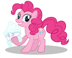 Size: 10000x8073 | Tagged: safe, artist:gratlofatic, character:pinkie pie, species:earth pony, species:pony, absurd resolution, cloud, diaper, female, mare, simple background, solo, transparent background, vector