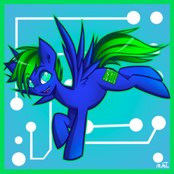 Size: 1024x1024 | Tagged: safe, artist:mimtii, oc, oc only, oc:circuit breaker, solo