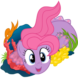 Size: 3000x3000 | Tagged: safe, artist:sunley, character:sealight, species:pony, species:sea pony, g1, g4, coral, female, g1 to g4, generation leap, high res, mare, simple background, solo, transparent background, vector