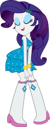 Size: 2718x6960 | Tagged: safe, artist:backgrounduser, character:rarity, equestria girls:equestria girls, g4, my little pony: equestria girls, my little pony:equestria girls, absurd resolution, boots, bracelet, clothing, dancing, dancity, dress, eyes closed, fall formal outfits, female, high heel boots, open mouth, simple background, solo, this is our big night, transparent background, twerking, vector