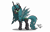 Size: 3400x2200 | Tagged: safe, artist:mcflurrylazermuffin, character:queen chrysalis, species:changeling, cute, cutealis, female, looking at you, simple background, smiling, solo, transparent background