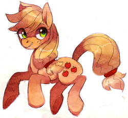 Size: 900x833 | Tagged: safe, artist:kunaike, character:applejack, female, hatless, missing accessory, solo