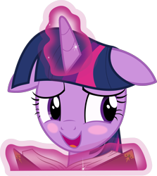 Size: 2233x2500 | Tagged: safe, artist:bluetech, character:twilight sparkle, character:twilight sparkle (alicorn), species:alicorn, species:pony, episode:a hearth's warming tail, g4, my little pony: friendship is magic, .svg available, behaving like pinkie pie, blushing, cute, female, floppy ears, inkscape, mare, simple background, solo, transparent background, twiabetes, vector, weapons-grade cute