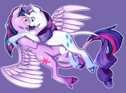 Size: 1774x1313 | Tagged: safe, artist:arcticwaters, character:rarity, character:twilight sparkle, species:alicorn, species:classical unicorn, species:pony, species:unicorn, ship:rarilight, cloven hooves, female, lesbian, mare, shipping, unshorn fetlocks