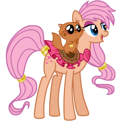 Size: 2952x2929 | Tagged: safe, artist:sunley, species:earth pony, species:pony, g1, g4, cat, duo, female, g1 to g4, generation leap, lanky, lidded eyes, long legs, mare, peachy, saddle, simple background, solo, tack, transparent background, twinkles