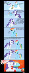 Size: 2480x6106 | Tagged: safe, artist:thex-plotion, character:rainbow dash, character:rarity, angry, cherrychanga, comic