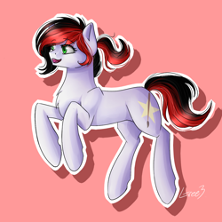 Size: 1000x1000 | Tagged: safe, artist:gree3, oc, oc only, oc:red brush, species:earth pony, species:pony, solo