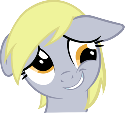 Size: 750x678 | Tagged: safe, artist:artpwny, character:derpy hooves, species:pegasus, species:pony, female, mare, simple background, smiling, solo, transparent background, vector