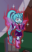 Size: 109x178 | Tagged: safe, artist:enyoiyourself, character:sonata dusk, my little pony:equestria girls, animated, aura, battle aura, female, fin wings, gif, jewelry, pendant, ponied up, solo, sprite