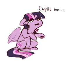 Size: 2200x2000 | Tagged: safe, artist:maxiima, character:twilight sparkle, character:twilight sparkle (alicorn), species:alicorn, species:pony, bronybait, cute, dialogue, female, floppy ears, hug request, looking at you, mare, puppy dog eyes, sad, simple background, sitting, solo, transparent background, twiabetes