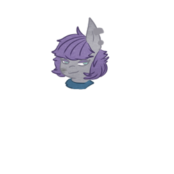 Size: 500x500 | Tagged: safe, alternate version, artist:jodi sli, character:maud pie, alternate hairstyle, bust, digital art, female, looking away, portrait, simple background, solo, transparent background