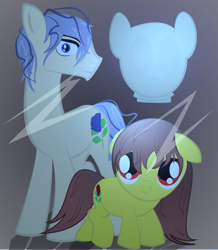 Size: 2425x2776 | Tagged: safe, artist:avarick, floppy ears, garry, ib, ponified
