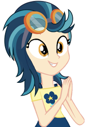 Size: 445x630 | Tagged: safe, artist:trixiesparkle63, base used, character:indigo zap, my little pony:equestria girls, cute, female, grin, happy, simple background, smiling, solo, transparent background, vector, zapabetes
