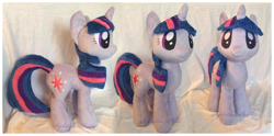 Size: 2011x996 | Tagged: safe, artist:sophillia, character:twilight sparkle, irl, photo, plushie, solo