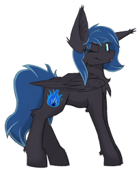 Size: 3134x3869 | Tagged: safe, artist:php122, oc, oc only, oc:midnight light, species:pegasus, species:pony, derpibooru community collaboration, 2017 community collab, one eye closed, simple background, solo, transparent background, wink