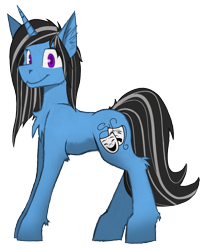 Size: 3134x3813 | Tagged: safe, artist:php122, oc, oc only, oc:silver lining, species:pony, species:unicorn, derpibooru community collaboration, 2017 community collab, cheek fluff, simple background, smiling, solo, transparent background