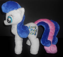 Size: 645x587 | Tagged: safe, artist:sophillia, character:bon bon, character:sweetie drops, irl, perfect tail, photo, plushie