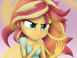 Size: 4000x3000 | Tagged: safe, artist:vicakukac200, character:sunset shimmer, episode:my past is not today, equestria girls:rainbow rocks, g4, my little pony: equestria girls, my little pony:equestria girls, absurd resolution, clothing, female, nose, scene interpretation, solo
