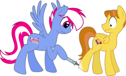 Size: 8233x5000 | Tagged: safe, artist:steam-loco, artist:stjonal, oc, oc only, oc:steam loco, oc:stjonal, species:pegasus, species:pony, .svg available, absurd resolution, collaboration, drawing a pony, inkscape, leg, male, pen, simple background, spread wings, stallion, transparent background, vector, wings