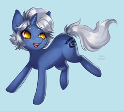 Size: 3031x2715 | Tagged: safe, artist:tawni-tailwind, oc, oc only, oc:yang rune, species:pony, species:unicorn, colored pupils, equestria girls ponified, female, mare, open mouth, ponified, smiling, solo