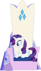 Size: 5913x10265 | Tagged: safe, artist:xhalesx, character:rarity, species:pony, species:unicorn, ponyscape, equestria girls:rainbow rocks, g4, my little pony: equestria girls, my little pony:equestria girls, .svg available, absurd resolution, female, friendship throne, inkscape, mare, simple background, solo, throne, transparent background, vector, vector trace