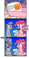 Size: 681x1340 | Tagged: safe, artist:sneshneeorfa, character:maud pie, character:pinkie pie, species:pony, breaking news, coal, comic, fire