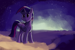 Size: 1500x1000 | Tagged: safe, artist:camyllea, character:twilight sparkle, character:twilight sparkle (alicorn), species:alicorn, species:pony, newbie artist training grounds, atg 2017, female, mare, solo, the twilight zone