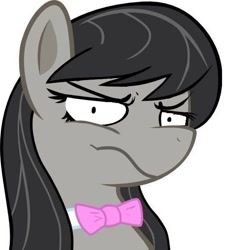 Size: 532x590 | Tagged: safe, artist:haetran, artist:reiduran, edit, character:octavia melody, species:earth pony, species:pony, bust, female, mare, portrait, reaction image, simple background, smug, solo, transparent background, u wot m8, vector