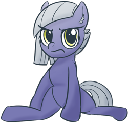 Size: 702x675 | Tagged: safe, artist:baratus93, character:limestone pie, species:pony, angry, cute, ear fluff, female, limabetes, simple background, sitting, solo, transparent background