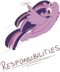 Size: 2500x3000 | Tagged: safe, artist:maxiima, character:twilight sparkle, character:twilight sparkle (alicorn), species:alicorn, species:pony, female, flying, mare, nope, one word, simple background, solo, transparent background