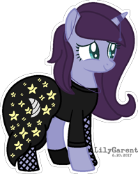 Size: 655x828 | Tagged: safe, artist:lilygarent, oc, oc only, oc:luna hoops, species:pony, species:unicorn, clothing, dress, female, gala dress, mare, outline, simple background, solo, transparent background, white outline