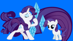 Size: 1920x1080 | Tagged: safe, artist:neodarkwing, edit, character:rarity, cutie mark, female, filly, filly rarity, solo, wallpaper, wallpaper edit, younger