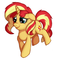 Size: 736x762 | Tagged: safe, artist:swasfews, character:sunset shimmer, species:pony, species:unicorn, digital art, female, simple background, solo, transparent background