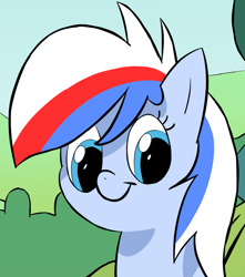 Size: 822x931 | Tagged: safe, artist:reconprobe, oc, oc only, oc:recon probe, species:earth pony, species:pony, :t, cute, female, looking at you, mare, smiling, solo